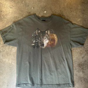 Y2K Wolf Nature Shirt